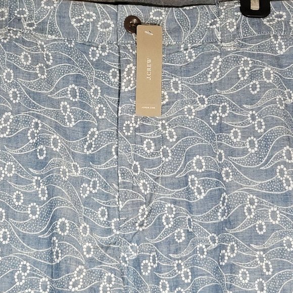 NWT J. Crew Indigo Print Chambray Short 10.5" Inseam Men's W40 - Picture 4 of 4